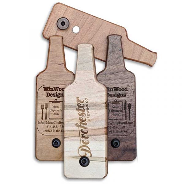 Personalized Bottle Shape Bottle Openers WinWood Designs Wood Gifts
