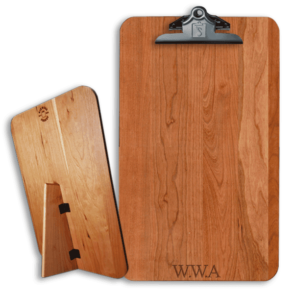 Personalized Standing Wood Clipboard Legal Size WinWood Designs
